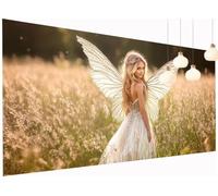 Peinture Diamant Painting Jard Inch 5D Diamond Painting Adulte Fille Kit Broderie Diamant DIY Rond Full Drill Cristal Point de Croix Art Artisanat pour Tableau Decoration Murale 40x90 cm S2-1238