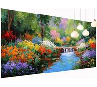 Peinture Diamant Painting Jungle 5D Diamond Painting Adulte Fleur Kit Broderie Diamant DIY Carré Full Drill Strass Cristal Point de Croix Art Artisanat pour Tableau Decoration Murale 40x80 cm S2-965