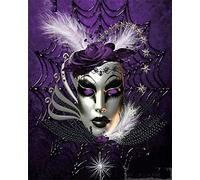 Peinture Diamant Painting Masque Femme Complet Peinture Numero Adulte Strass Broderie Diamant Art Dots Point De Croix 50x70cm Grand Diamond Painting Enfant Canevas Tableau Maison Décor Murale