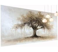 Peinture Diamant Painting Rétro 5D Diamond Painting Adulte Arbre Kit Broderie Diamant DIY Rond Full Drill Strass Cristal Point de Croix Art Artisanat pour Tableau Decoration Murale 40x80 cm S2-1086