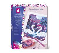 Peinture Diamant Phosphorescent Cygnes Multicolore TU