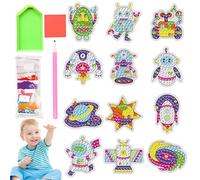 Peinture Diamant pour Adultes | Autocollants Strass pour Enfants - Jouets Bricolage Accessoires Arts Mosaïque pour Débutants Enfants Filles Garçons Fête Noël Halloween Anniversaire Cade