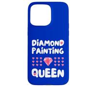 Peinture diamant Queen Art Craft Cadeau pour artistes Coque pour iPhone 15 Pro Max