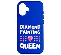 Peinture diamant Queen Art Craft Cadeau pour artistes Coque pour iPhone 16