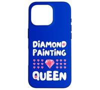 Peinture diamant Queen Art Craft Cadeau pour artistes Coque pour iPhone 16 Pro