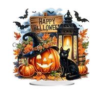 Peinture diamant thème Halloween en acrylique - Kit déco table DIY, décoration chambre maison