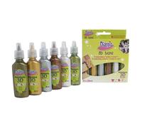 Kit peinture 3D Diam's - Total métal 20 ml x 6 Multicolore G