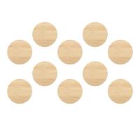 Peinture DIY 10 Pièces Non Finies en Bambou Tranches Rondes | Surface Prête à Peindre, Bords Arrondis, Usage t Déco Occidentale, Léger, Beige