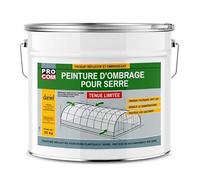 Peinture d'ombrage pour serre à tenue limitée, durée d'ombrage 3 mois, produit filtrant pour serre verre et plastique PROCOM 25 Kg
