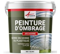 Peinture d'ombrage, serres, plastiques, vitrages, agricoles, ou, industriels : Arcaserre - 5 kg Blanc - ARCANE INDUSTRIES