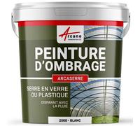 Peinture d'ombrage serres plastiques vitrages agricoles ou industriels ARCASERRE Blanc 25 Kg