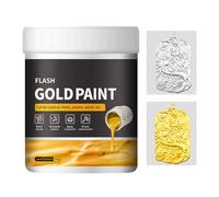 Peinture dorée liquide - 300 g de pigment réfléchissant de qualité supérieure, revêtement à séchage rapide, lustre durable pour travaux manuels, métal, plâtre | Peinture dorée métallique pour création
