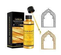 Peinture Dorée Loisirs Créatifs, 50ml Brillance Longue Durée, Peinture Or Liquide pour Loisirs Créatifs, Pour bricoleurs, décorateurs, menuisiers, peintres, artistes, sur bois, métal, céramique,