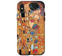 Peinture du Baiser Klimt Fine Art Histoire Coque de téléphone Coque pour iPhone X/XS