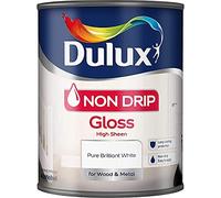 Peinture Dulux pour faire briller qui ne goutte pas 1,25 L, blanc pur brillant