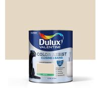 Dulux Valentine Color Resist - Peinture Intérieure Pièces Humides - Pour Murs, Plafonds, Boiseries - Lessivable et Résistante - Couleur : Cocon Satin - 0,75 L - 5262045