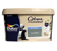 Dulux Valentine Crème de Couleur - Peinture multi-supports intérieure - Mat Vert Céladon 2,5 L