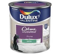 Peinture décoration finition crème de couleur satin violet prune 0.5l DULUX VELENTINE