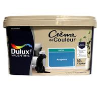Dulux Valentine Crème de Couleur - Peinture multi-supports intérieure - Satin Acapulco 2,5 L