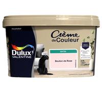 Dulux Valentine Peinture multi-supports intérieure Crème de Couleur Satin Bouton de Rose 2,5 L