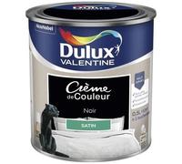 Dulux Valentine – Peinture Crème de Couleur Satiné Noir 0,5 L