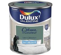 Crème de peinture vert céladon mat velouté 0.5L DULUX VALENTINE murs plafond boiserie