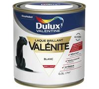 Peinture - DULUX VALENTINE - Laque glycéro brillante - Blanc - Effet miroir - Haute résistance