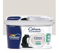 Dulux Valentine – Peinture multi-supports intérieure Crème de Couleur Satin Lin Brut 2,5 L