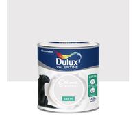 Peinture - DULUX VALENTINE - Matin Blanc - 0,5 L - Monocouche - Satiné - Acrylique