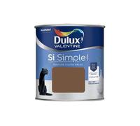 Dulux Valentine Peinture Si Simple Peinture Intérieure Toutes Pièces - Peinture Mur et Plafond, Porte et Plinthe - Couleur : Le Chocolat - 0,5 L