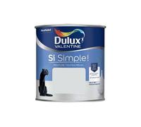 Dulux Valentine Peinture Si Simple Peinture Intérieure Toutes Pièces - Peinture Mur et Plafond, Porte et Plinthe - Couleur : Le Gris Pastel - 0,5 L