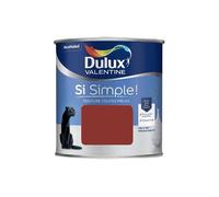 Dulux Valentine Peinture Si Simple Peinture Intérieure Toutes Pièces - Peinture Mur et Plafond, Porte et Plinthe - Couleur : Le Rouge - 0,5 L