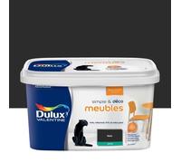 Dulux Valentine Simple & Déco Peinture intérieure de Rénovation - Pour vos meubles en bois, mélaminé, PVC, métal peint - Couleur : Noir Satin - 2L - 5330468