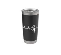 Peinture ECG Heartline Métiers Peintre Gobelet isotherme en acier inoxydable double paroi