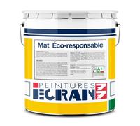 Peinture éco-responsable pour murs et plafonds intérieurs, peinture blanc mat recyclée 10 litres Blanc