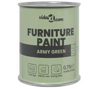 vidaXL Peinture pour meubles Vert armée 0.75 L