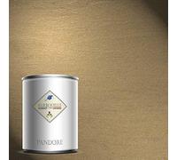 Peinture Effet Nacrée, Metallisée Couleur - Or Brun - Aladin - 1 Ltr - Spatule Offert - BARBOUILLE Pandore