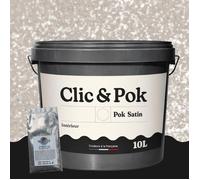 Peinture Effet Pailleté pour Murs & Plafonds - POK PAILLETTE - 10L - Lin Médium