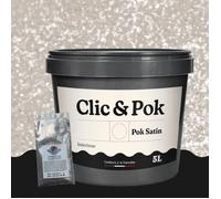 Peinture Effet Pailleté pour Murs & Plafonds - POK PAILLETTE - 5L - Lin Médium