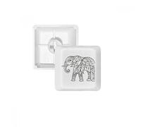 Peinture éléphant ami dent PBT Keycaps pour clavier mécanique Blanc OEM sans Marquage d'impression R2 multicolore