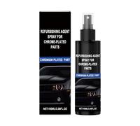 Peinture en aérosol chromée - 100 ml | Nettoyant chromé avec formule protectrice anti-rustère, rétablissement de la brillance, empêchant l'oxydation, ?hrome plaqués en revêtement Spray | Détails autom