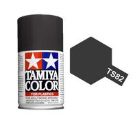 PEINTURE EN AÉROSOL COULEUR TAMIYA TS-82 POUR CAOUTCHOUC PLASTIQUE NOIR -...