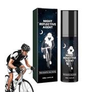 Peinture en aérosol fluorescente transparente 100 ml - Longue durée - Visibilité réfléchissante - Pour vêtements, vélos, skateboards