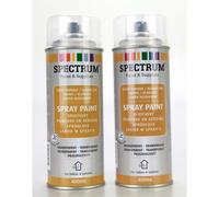 Peinture en Aérosol - Lot de 2 - 400ml - Transparent - Séchage rapide 10 min