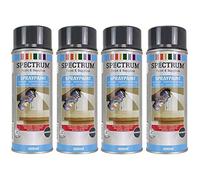 Gris Anthracite Brillante Lot 4 Bombes spray Peinture en Aérosol 4x400ml séchage rapide