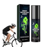 Peinture en aérosol réfléchissante - 100 ml de lueur verte fluorescente, peinture en aérosol extérieure | Spray foncé de peinture lueur réfléchissante, peinture lueur réfléchissante pour vête