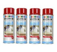 Peinture en Aérosol - SPECTRUM - Rouge - 400ml - Acrylique - Brillant