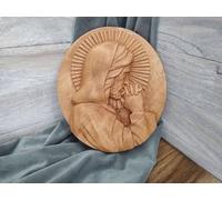 Peinture en bois de Jésus priant 100 cm pour le cadeau d'anniversaire de la prêtrise