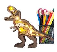 Peinture en Bois Dinosaure pour travaux manuels pour, décoration de la Maison, Ornement - Découpes de Dinosaures Multicouches, Ornements de Dinosaures, Artisanat Portable pour la Famille, Les