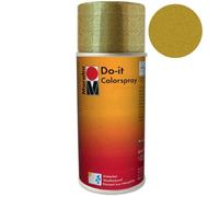 Peinture en bombe - MARABU - Or pailleté n°584 - 150 ml - Acrylique - Brillant